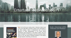 Desktop Screenshot of entertainmentarbitration.com